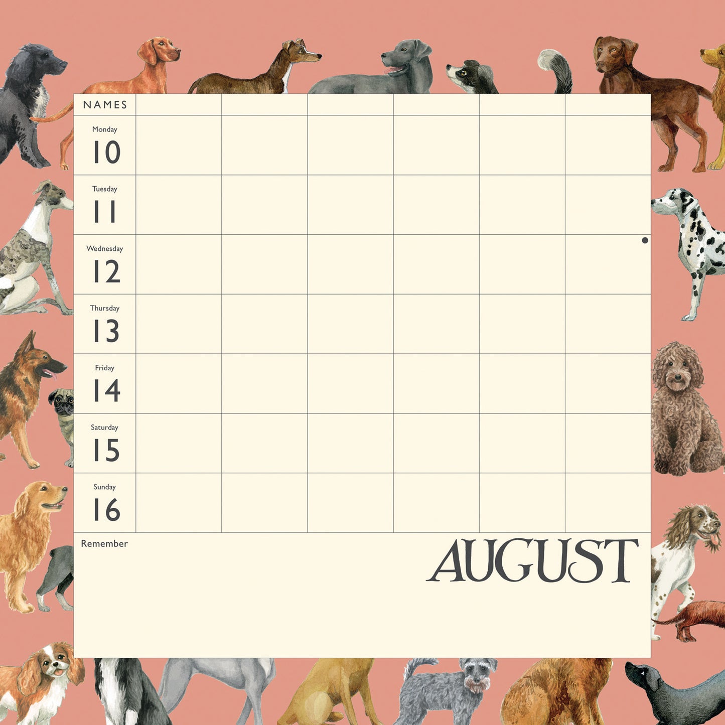 Emma Bridgewater Dates, Dinners, Dog Walks 2026