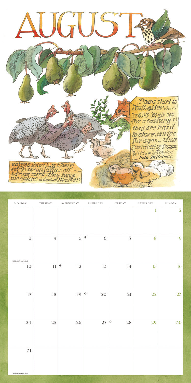 Matthew Rice, A Year in the Country wall calendar 2026