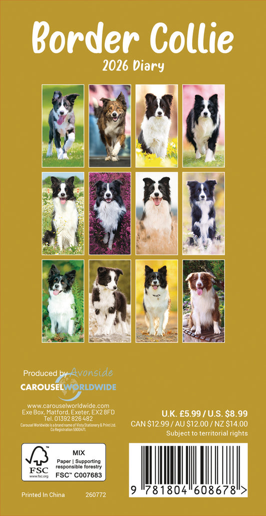 Border Collie Slim Diary 2026
