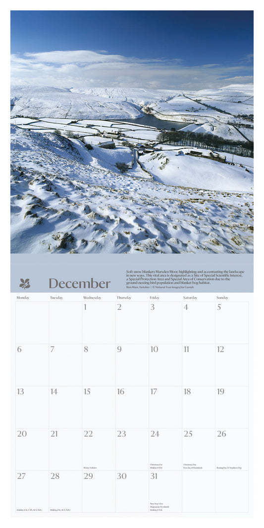 National Trust seasons wall calendar 2027