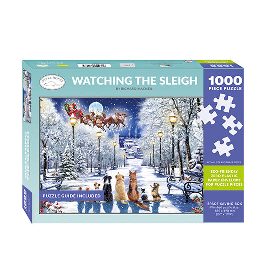 Watching the sleigh jigsaw 1000 piece