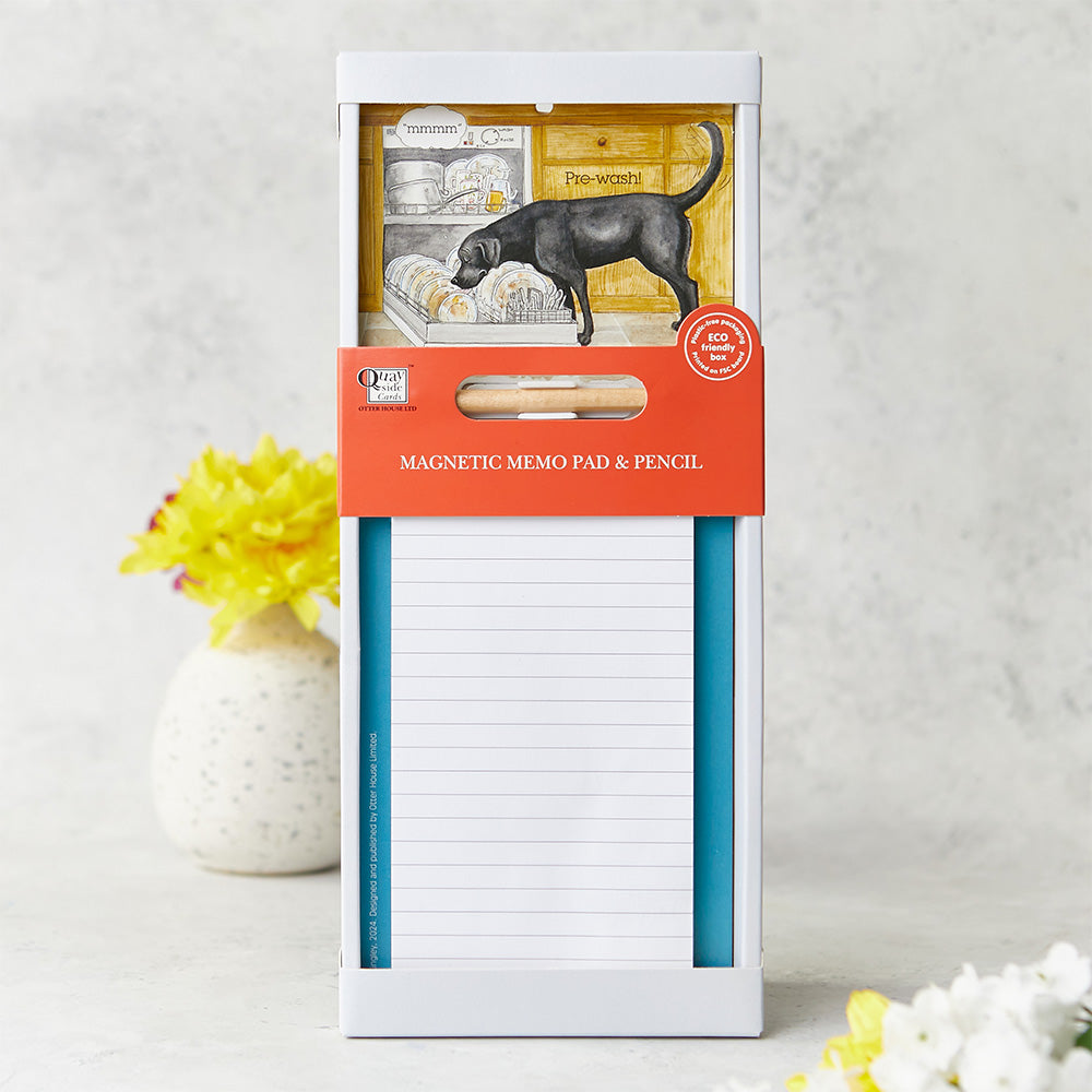 Pre-wash magnetic memo pad