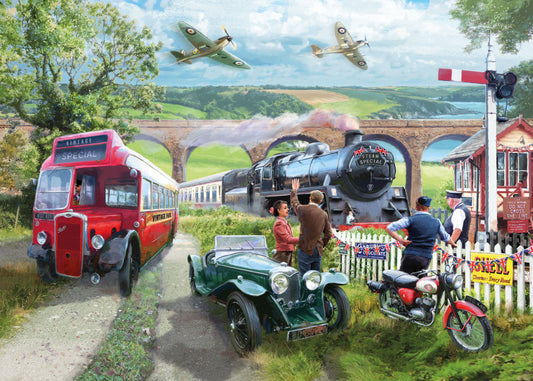 Vintage transport 1000 piece jigsaw