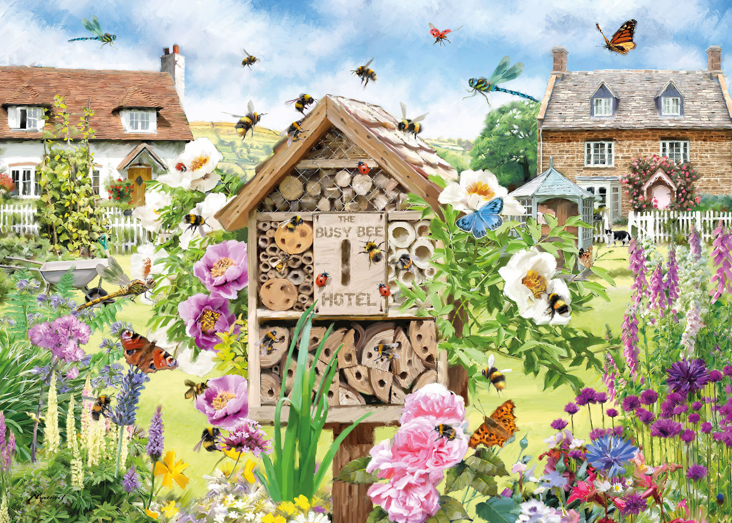 Busy bee hotel 1000 piece jigsaw