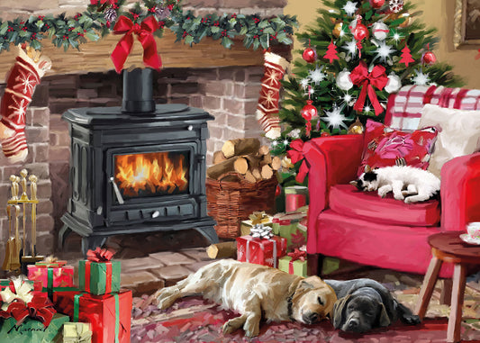 Fireside snuggles 1000 piece jigsaw