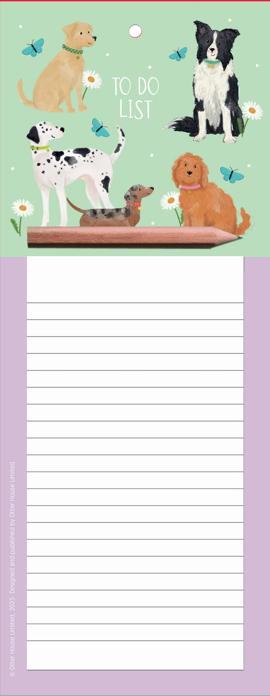 Mixed dogs magnetic memo pad