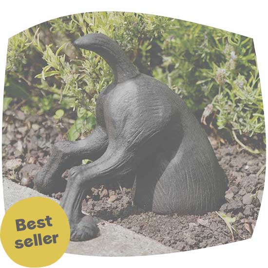 Digging dog garden ornament