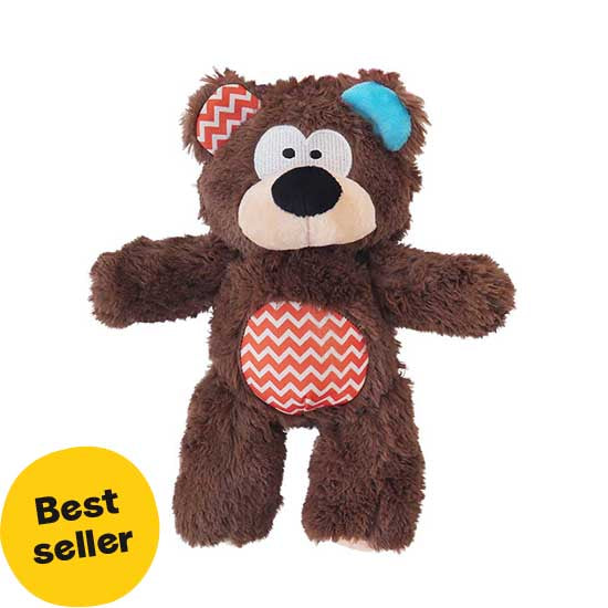 Tough Teddy dog toy