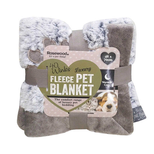 Luxury fleece lined plush blanket