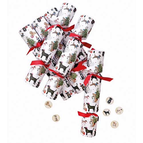 Christmas party dogs crackers