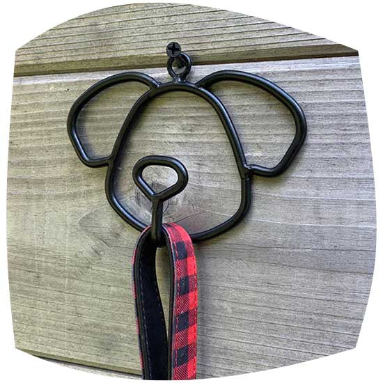 Dog lead hanger