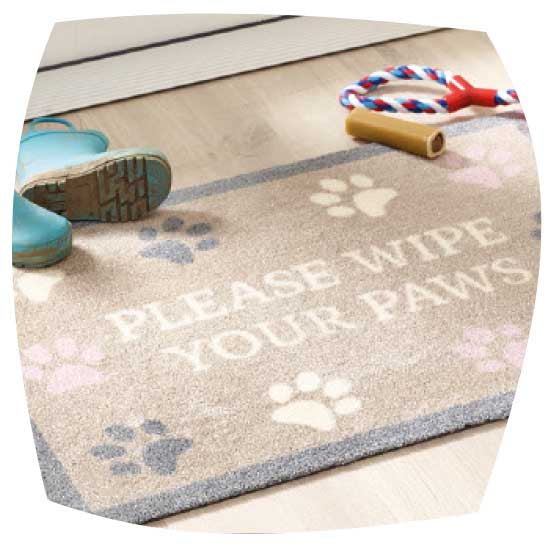 Please wipe your paws door mat
