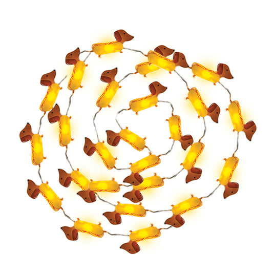 Sausage dog string lights