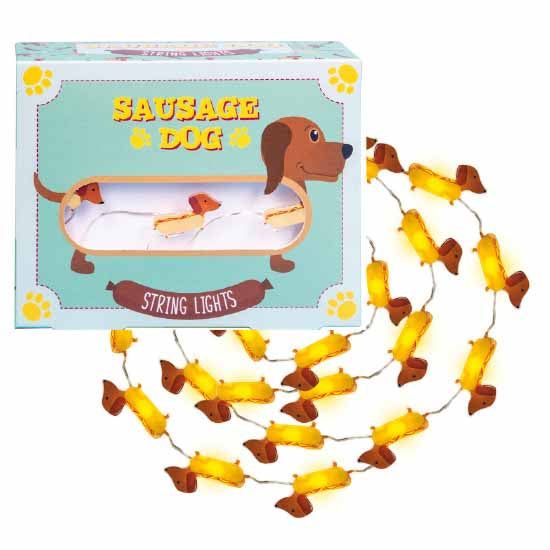 Sausage dog string lights