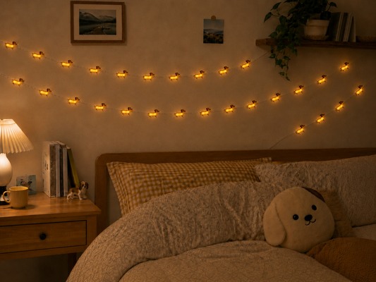 Sausage dog string lights