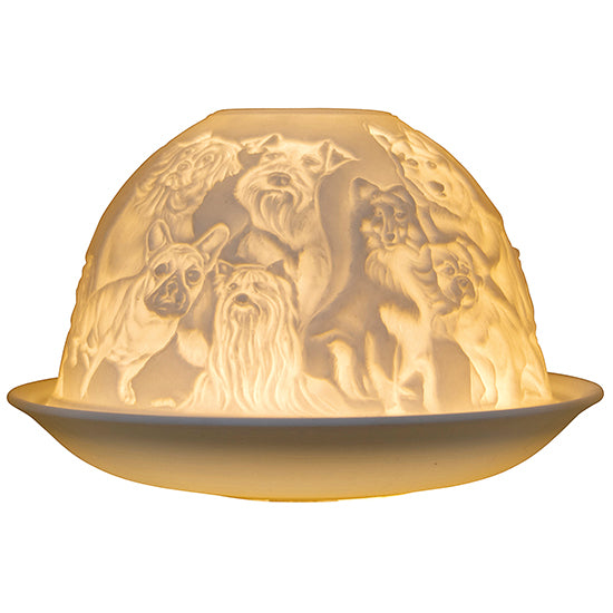 Nordic lights candle shade - dogs