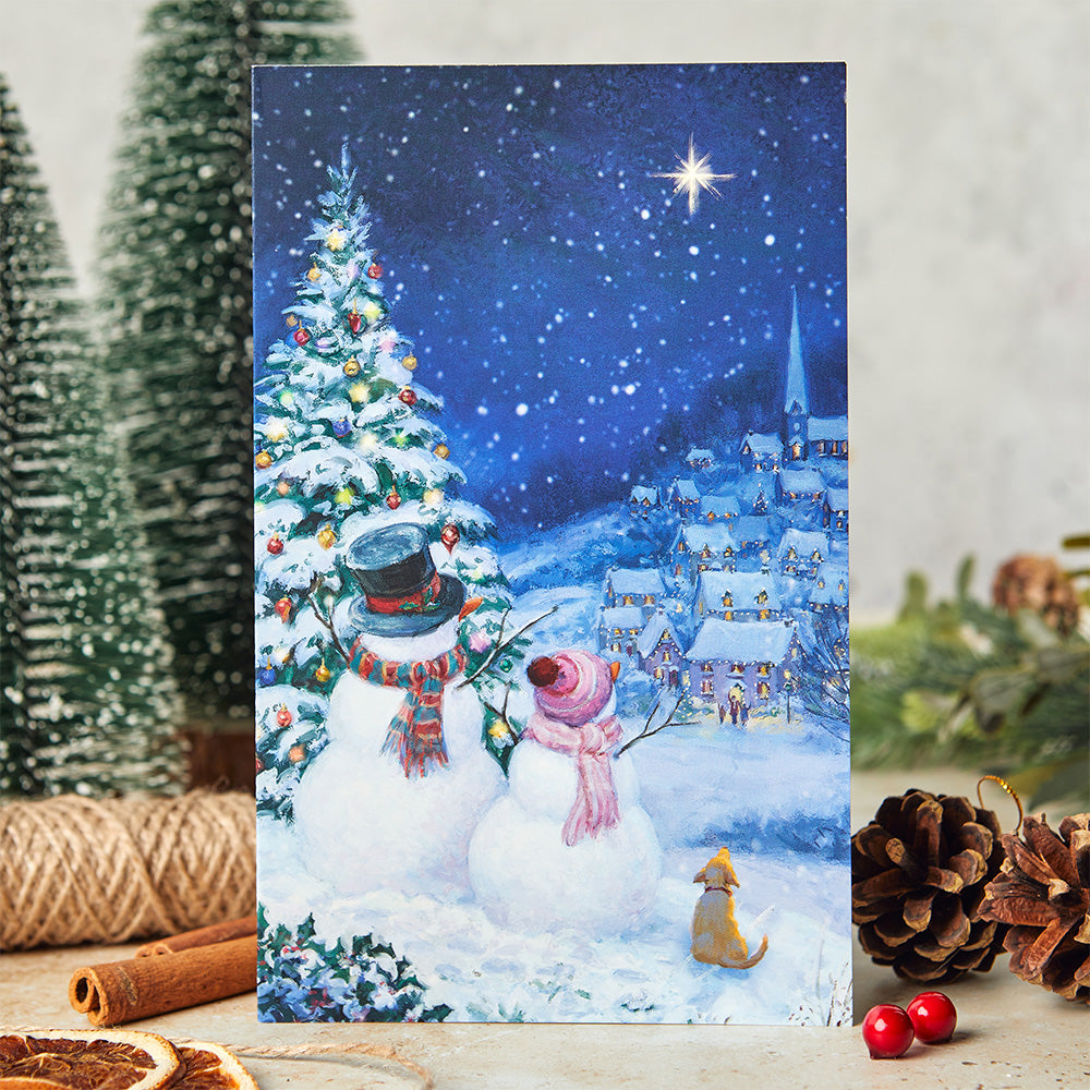 Mr and Mrs Snowman Christmas cards