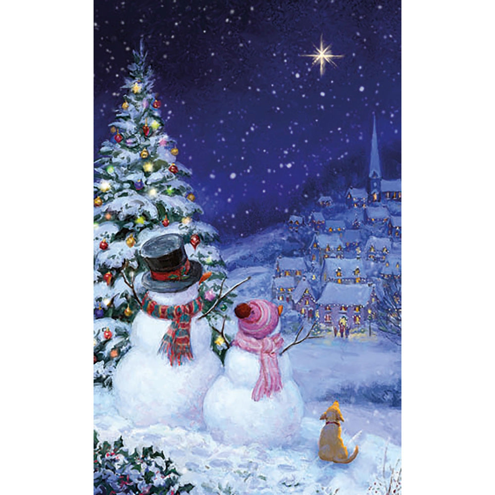 Mr and Mrs Snowman Christmas cards