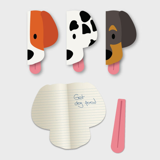 Dog shaped notebooks set