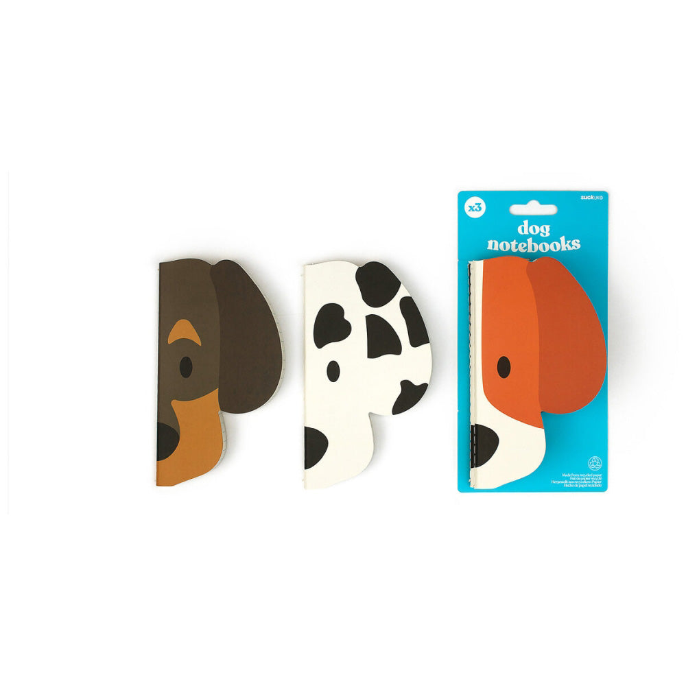 Dog shaped notebooks set