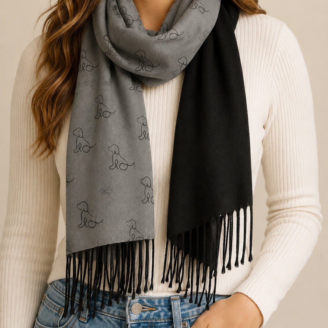 Dapper dogs pashmina scarf
