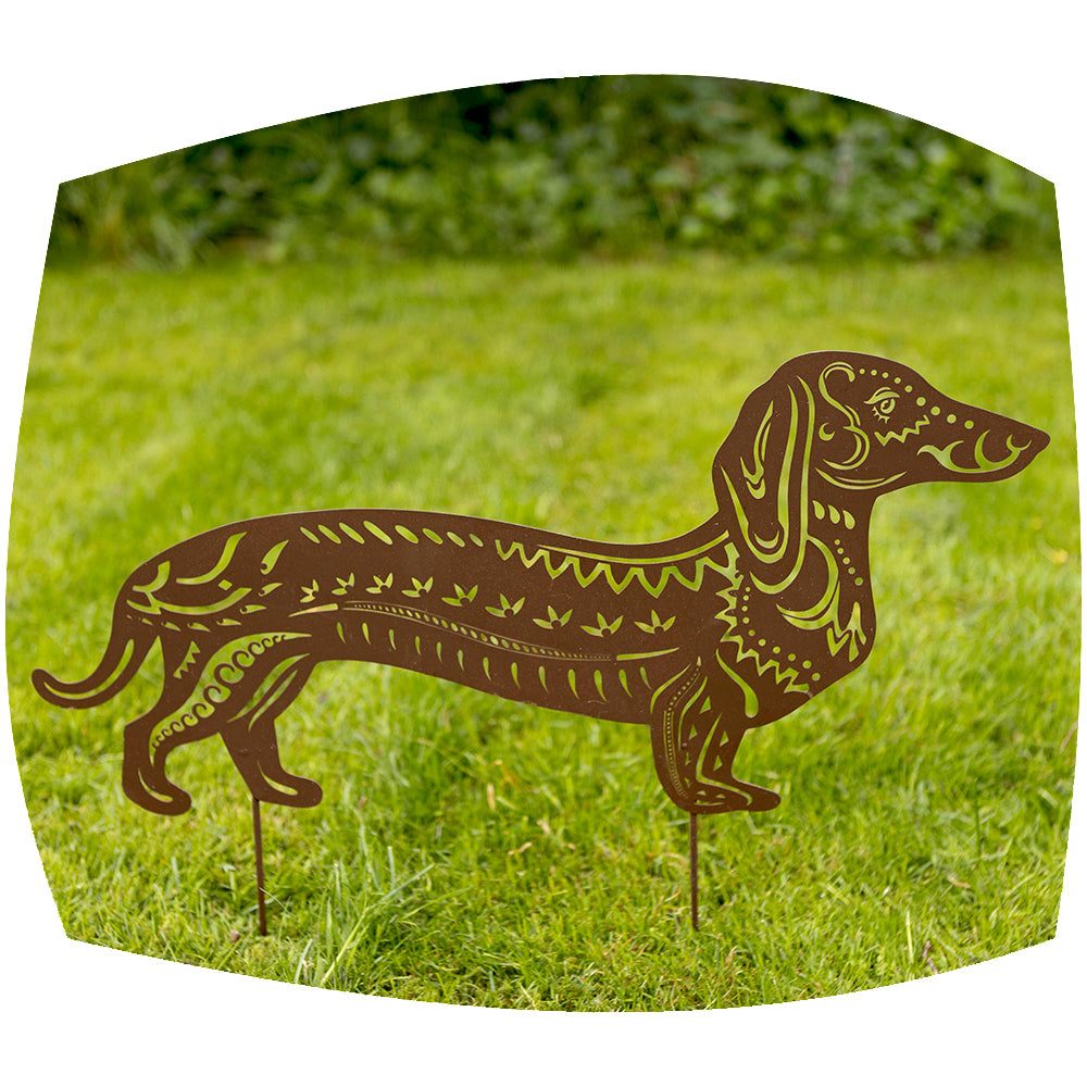 Dachshund garden decoration