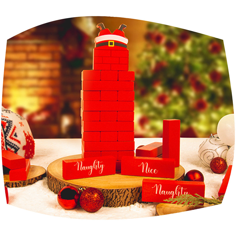 Santa topple tower game