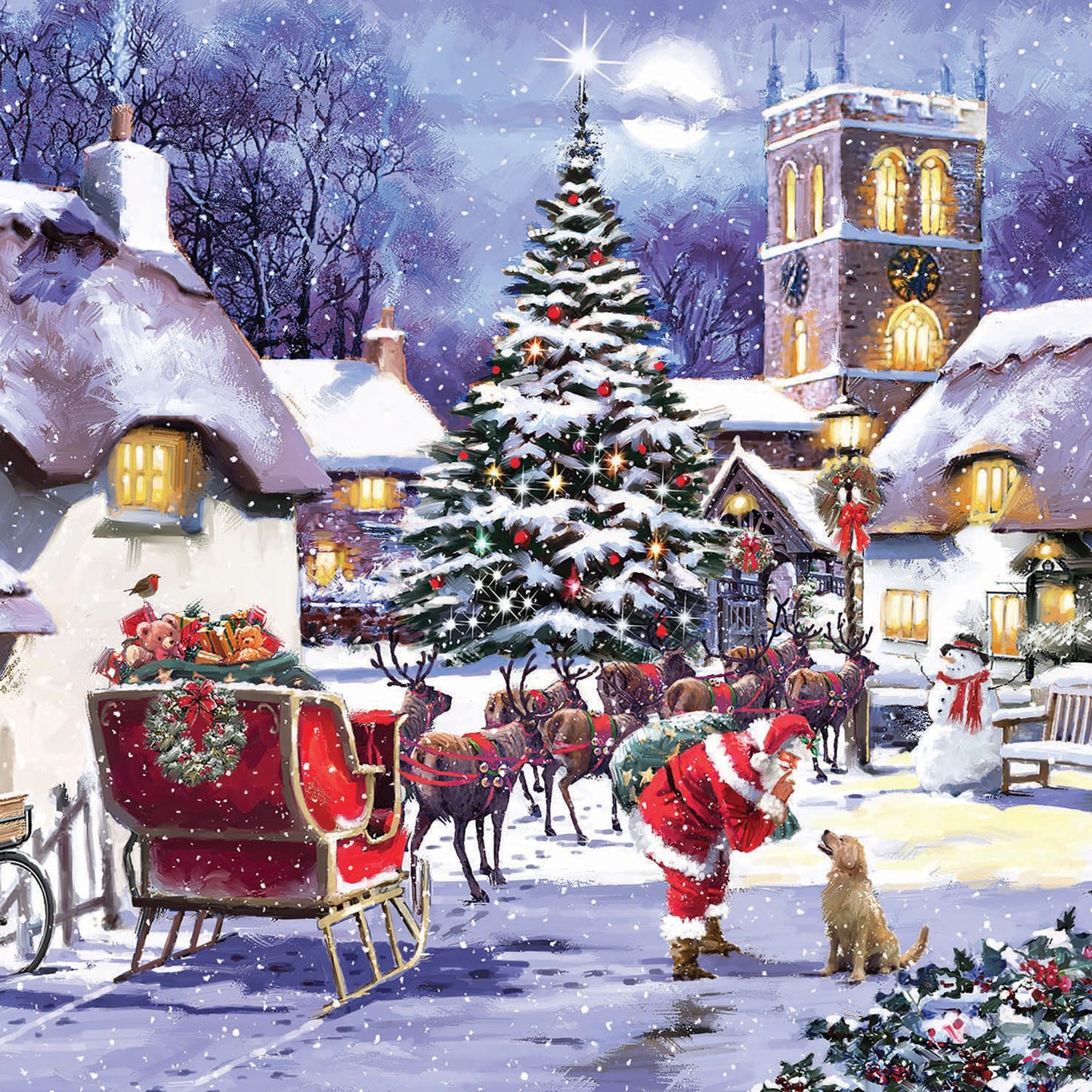 Santa's friend Christmas cards