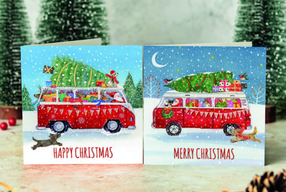 Christmas campers Christmas cards