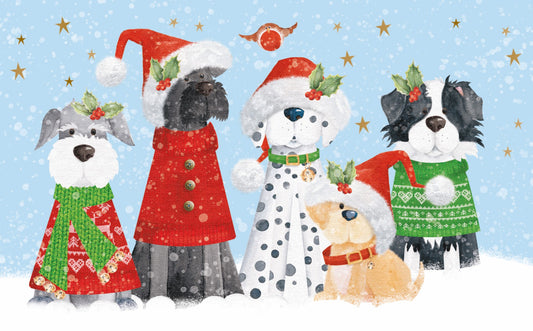Sending waggy wishes Christmas cards