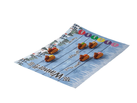 Racing hotdogs crackers