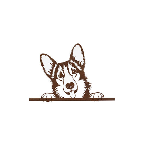 Fence decoration - German Shepherd dog