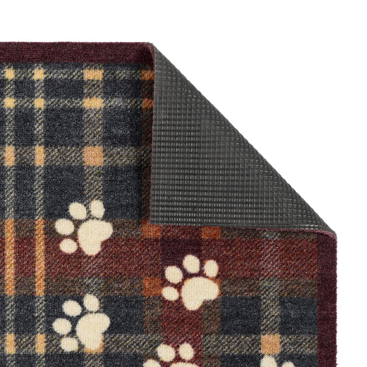 Tartan paws mat