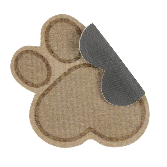 Paw-shaped mat