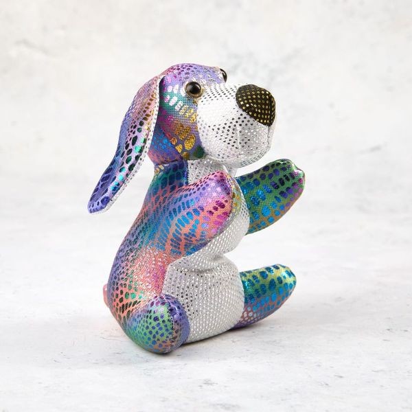 Cute sand-filled dog