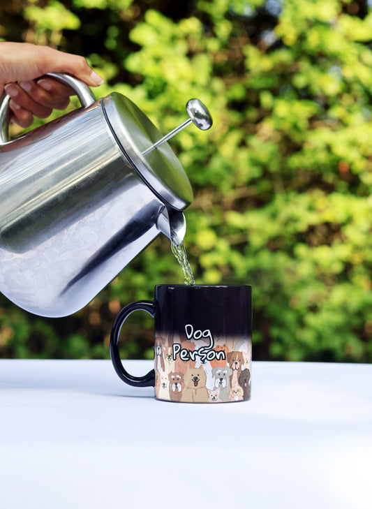 Crazy dog person heat changing mug