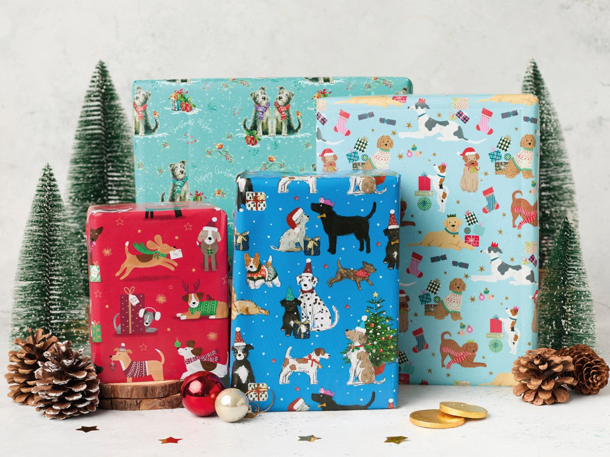 Dog Christmas bumper wrap pack
