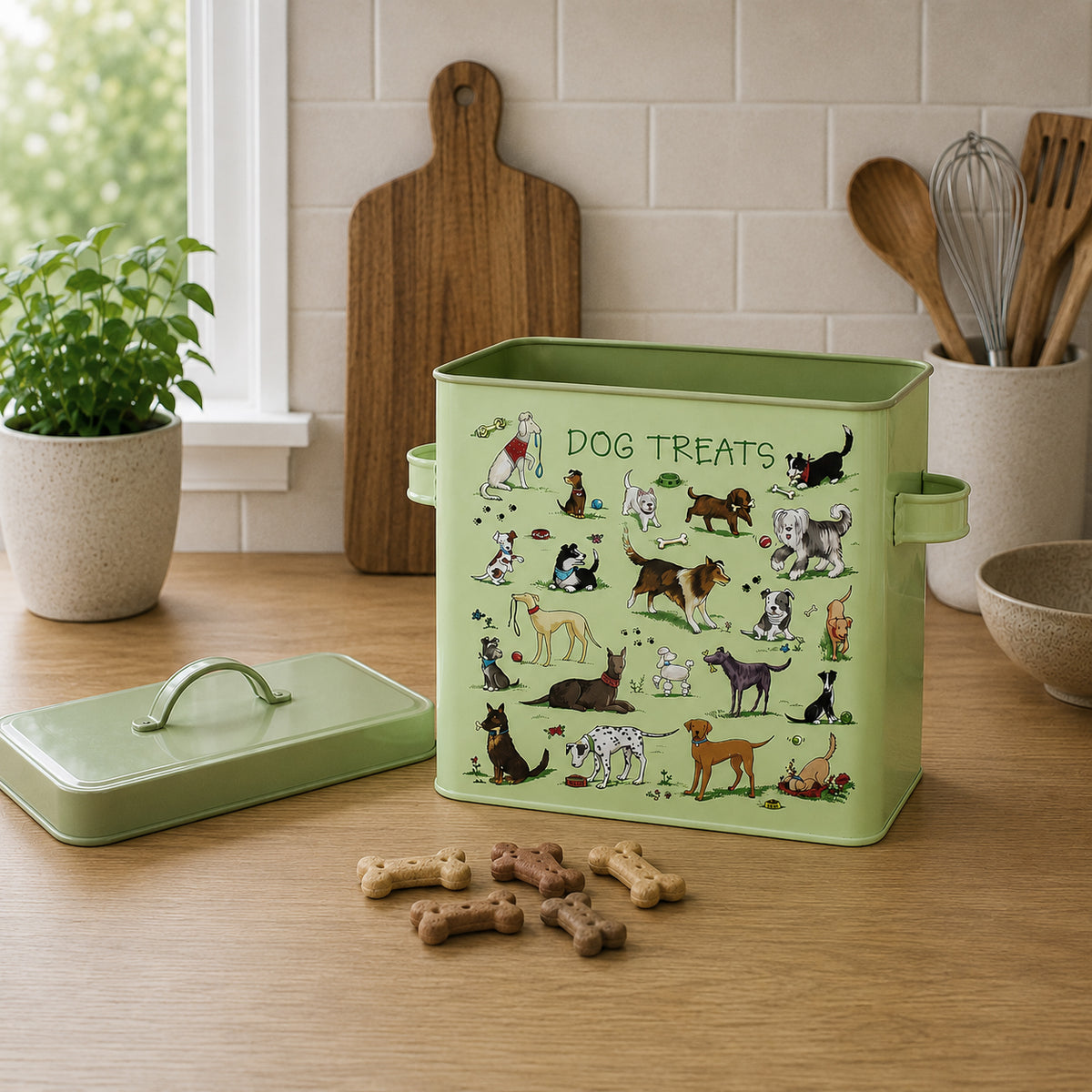 Hot dogs treat tin