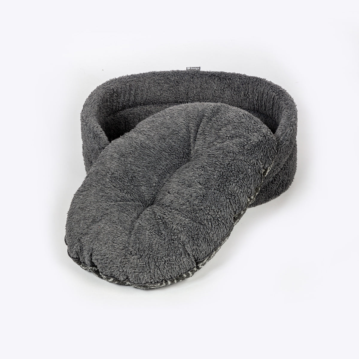 Fleece charcoal slumber bed