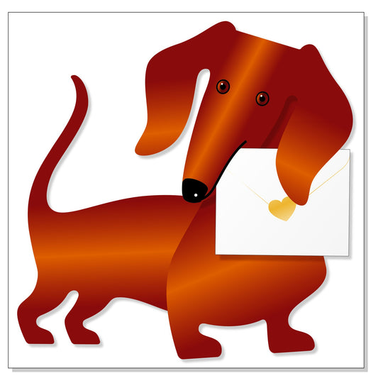 3D card - Dachshund