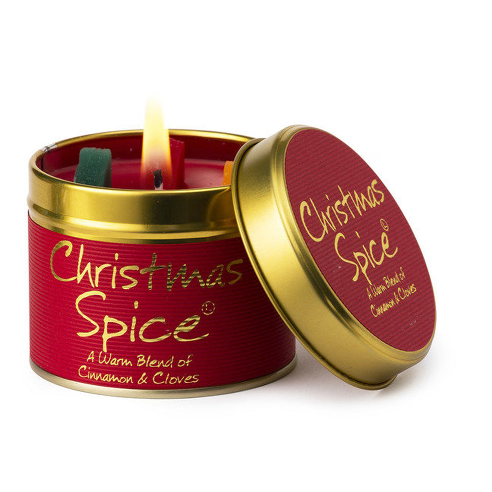 Christmas candle tin