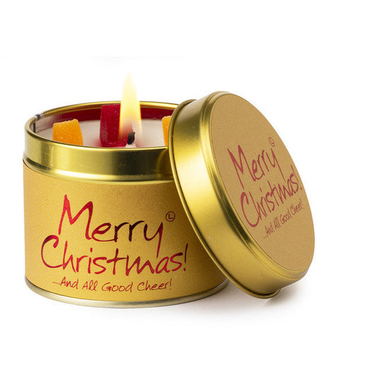Christmas candle tin