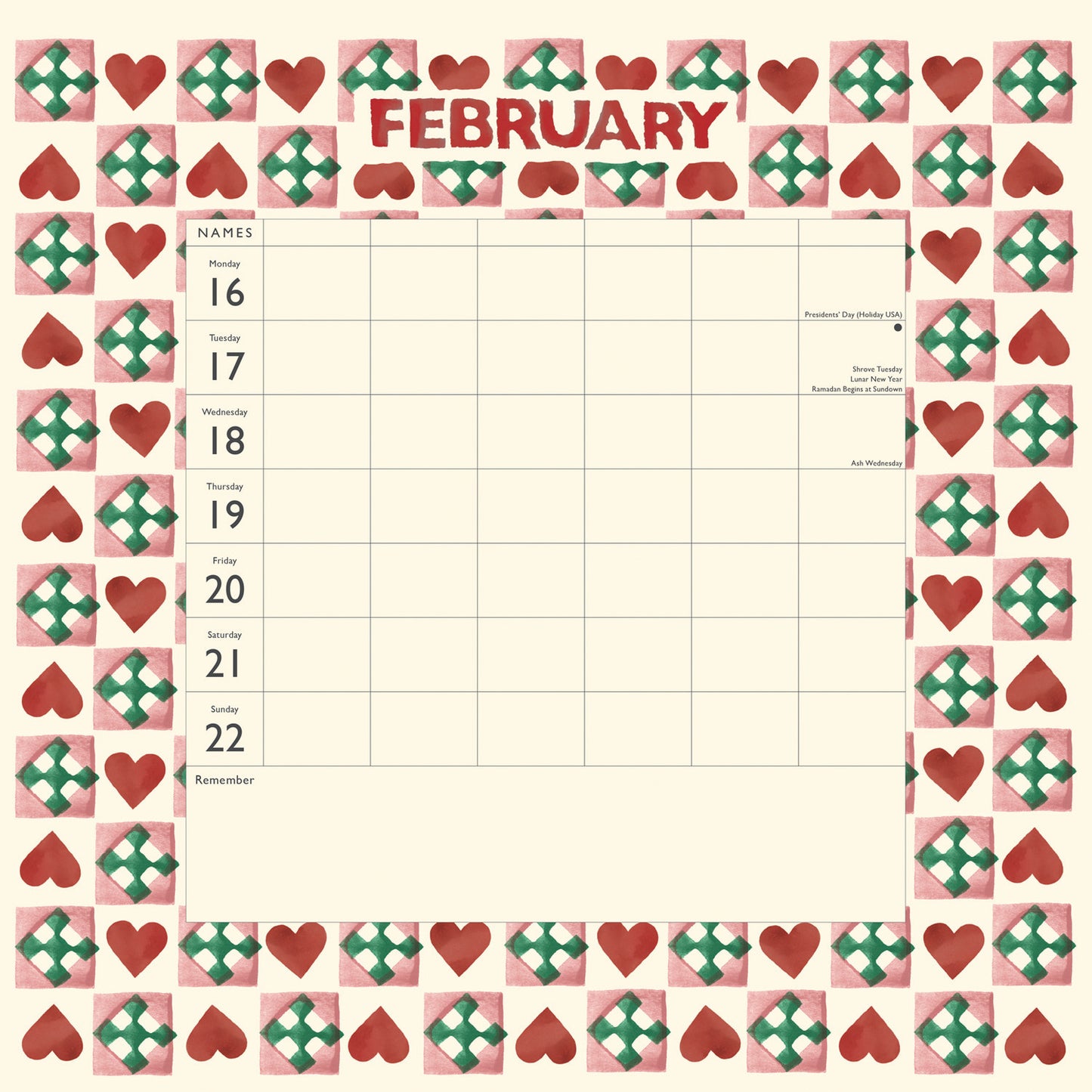 Emma Bridgewater Fruit and Flowers Planner 2026