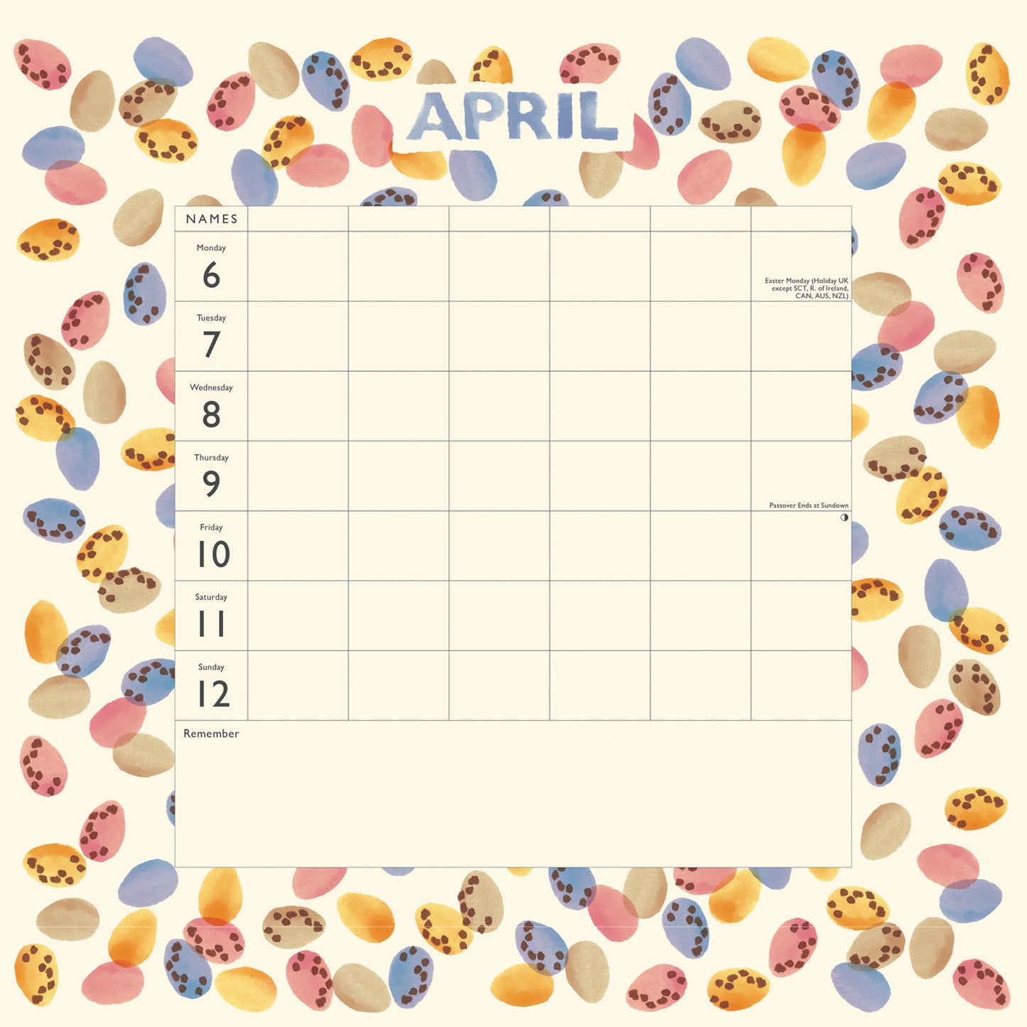 Emma Bridgewater Fruit and Flowers Planner 2026