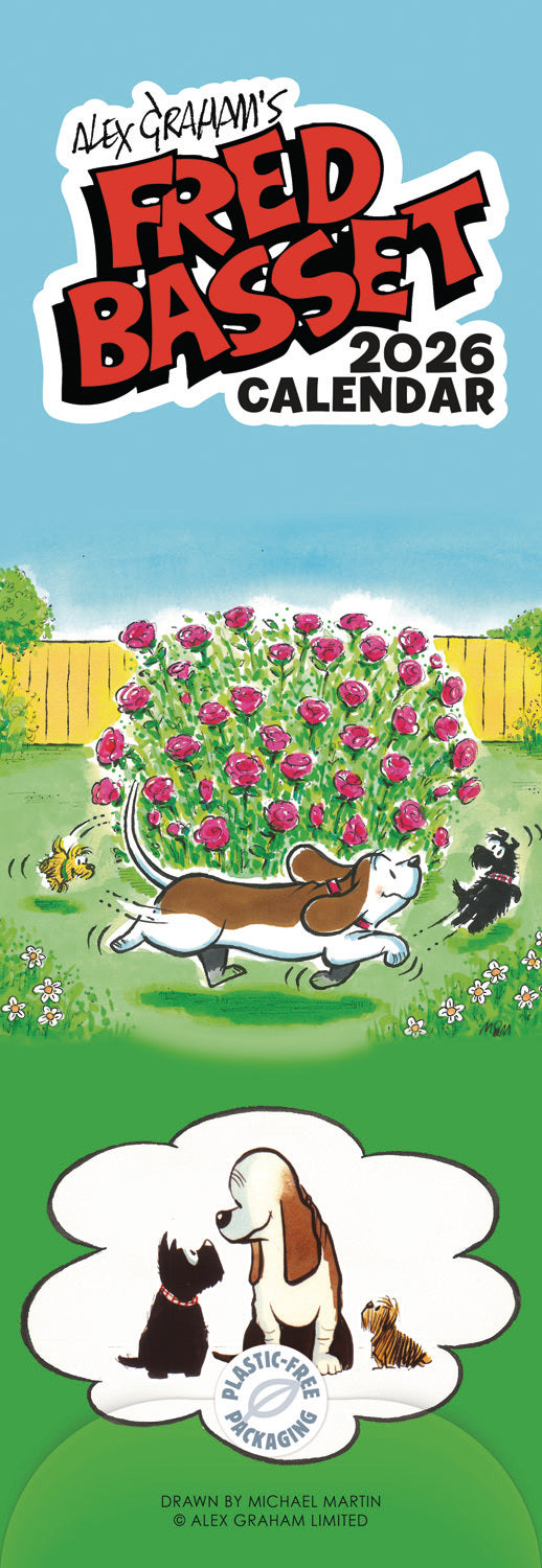 Fred Basset slim calendar 2026