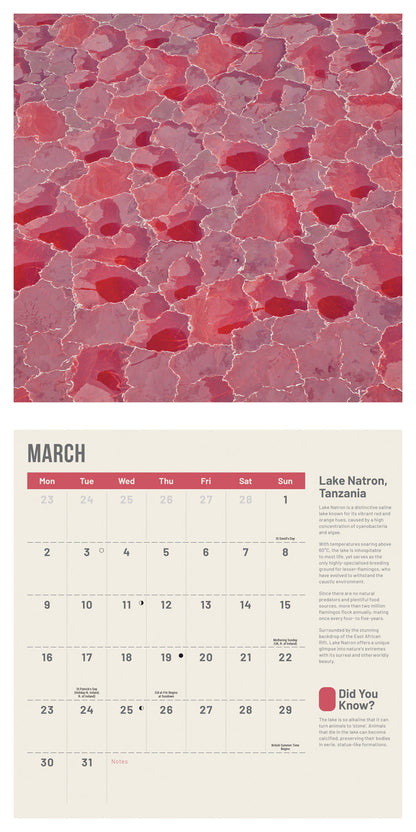 Amazing Planet wall calendar 2026