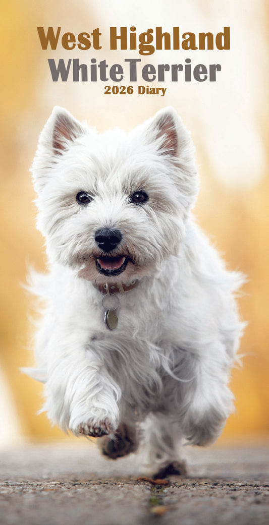 West Highland White Terrier Slim Diary 2026