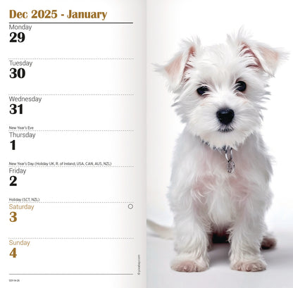 West Highland White Terrier Slim Diary 2026