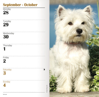 West Highland White Terrier Slim Diary 2026