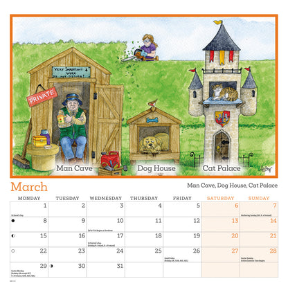 Alison's Animals wall calendar 2027